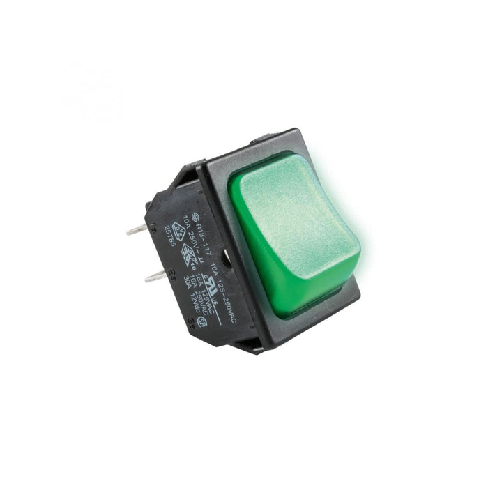 Comutator, bec verde, 250V WALTI