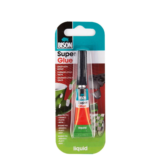 Adeziv Bison Super Glue, de reparare, 3 g, transparent WALTI