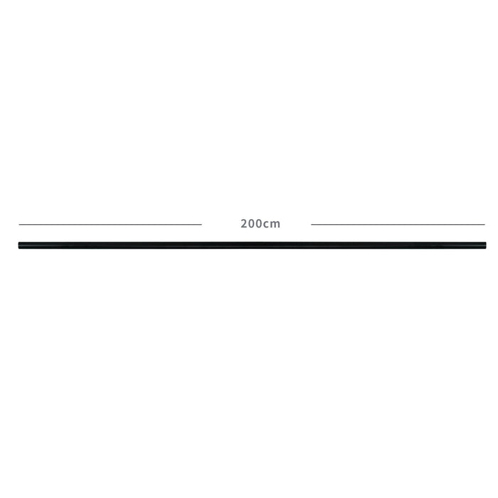 Bara fixa pentru perdea/draperie, 200 cm, diametru 19 mm, negru WALTI