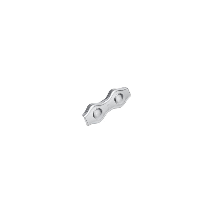 Clema simpla plata Standers, pentru cablu Ø 2 mm, 2 suruburi, otel zincat (set 2 buc) WALTI