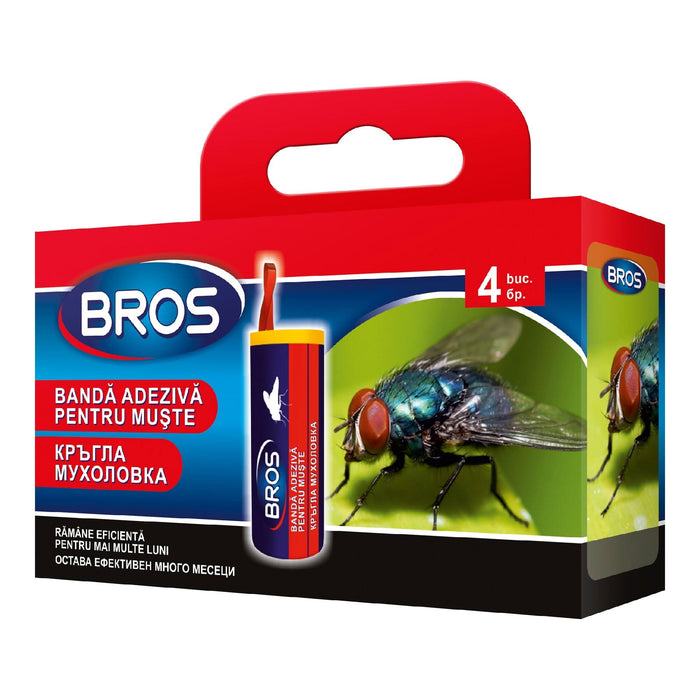 Banda adeziva pentru muste, Bros (set 4 buc) WALTI