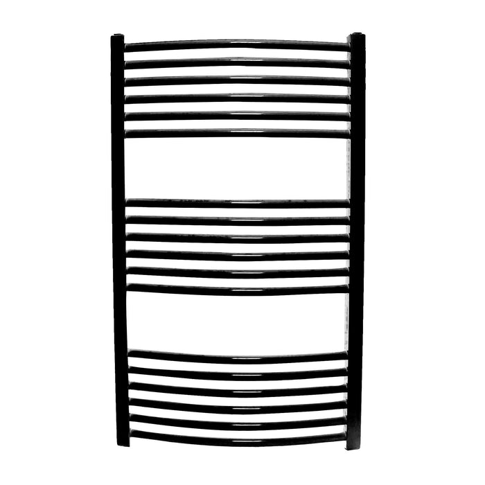 Calorifer baie Thermoynd, portprosop, 500 x 1200 mm, negru, accesorii incluse WALTI
