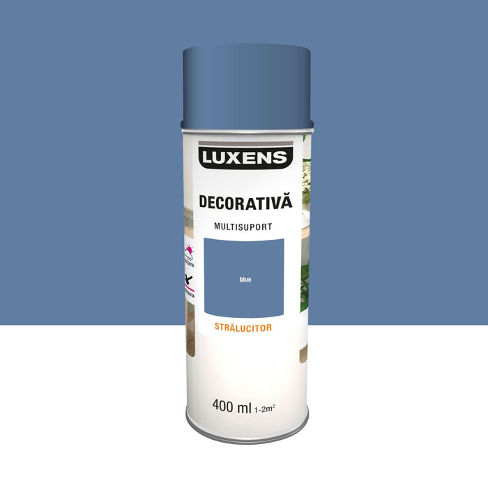 Vopsea spray Luxens, decorativa, albastru porumbel, lucios, 400 ml WALTI