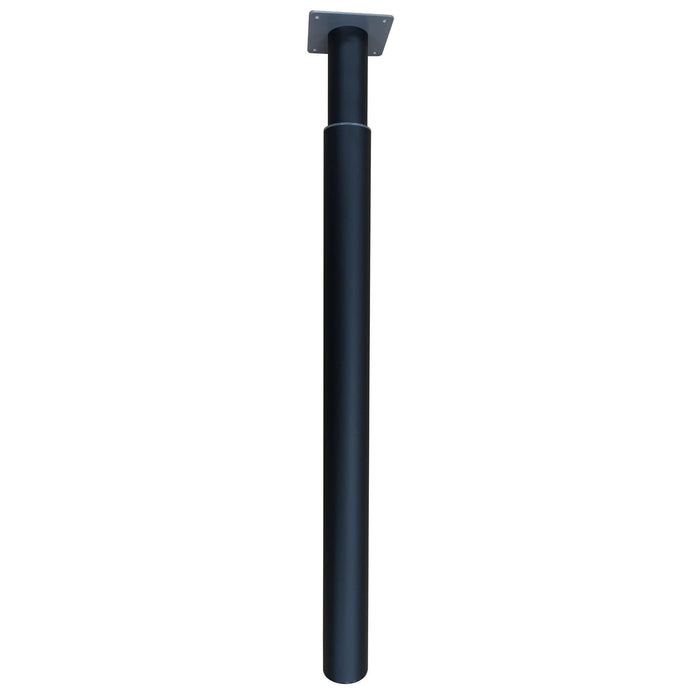 Picior telescopic mobila, pentru masa, Ø 60 mm, H 700 - 1100 mm, metal, negru, lucios WALTI