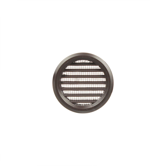 Grila ventilatie pentru usa, plastic, Ø 5 cm, maro (set 2 buc) WALTI