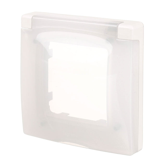 Clapeta priza simpla, Legrand Niloe, pentru aparataje clasice, IP44, alba WALTI