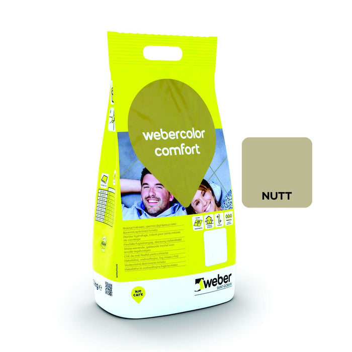 Chit de rosturi gresie si faianta Weber Comfort Nutt, bej, interior/exterior, 5 kg WALTI