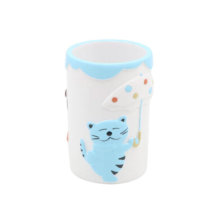 Pahar baie pentru igiena dentara Kids, din rasina, model pisici WALTI