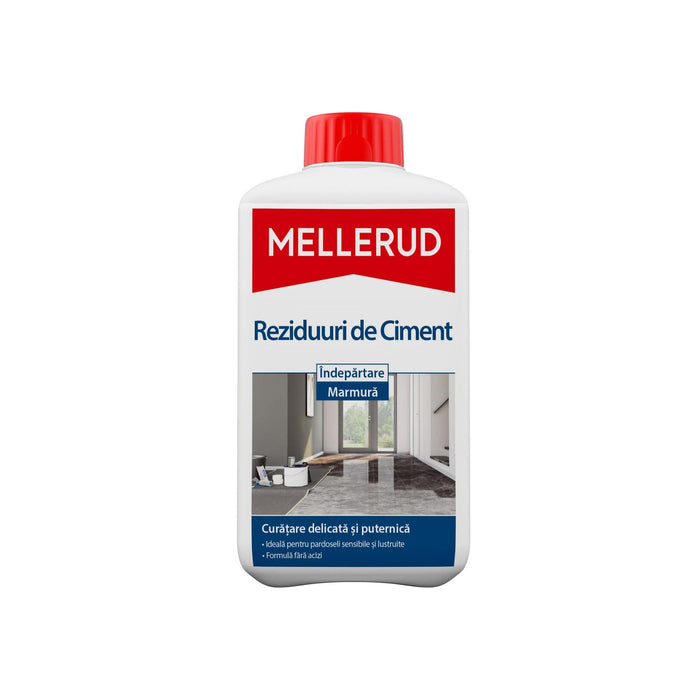 Solutie pentru indepartarea urmelor de ciment, Mellerud, 1 L, pentru marmura si piatra naturala WALTI