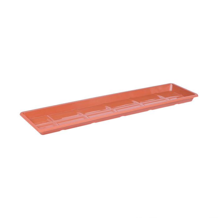 Farfurie jardiniera Carina, plastic, lungime 60 cm, maro teracota WALTI