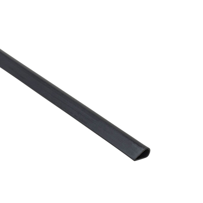 Profil clema PVC 15 x 1 x 1 mm, negru mat WALTI