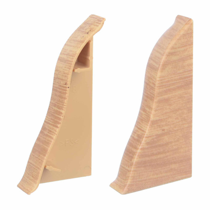 Terminatie pentru plinta PVC, Nordic 55.85, stejar, 2 buc/pachet WALTI