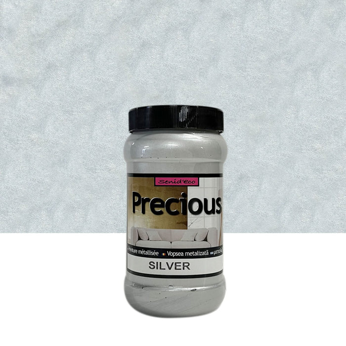 Vopsea decorativa Senideco Precious, 1 L, gri Silver WALTI