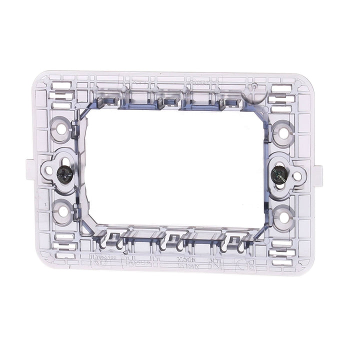 Rama fixare tripla Legrand Bticino Matix, pentru aparataj modular, IP20, gri WALTI