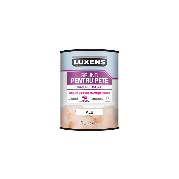 Amorsa Luxens pentru perete, prevenire reaparitie pete, camere uscate, interior, alb, 1 L WALTI