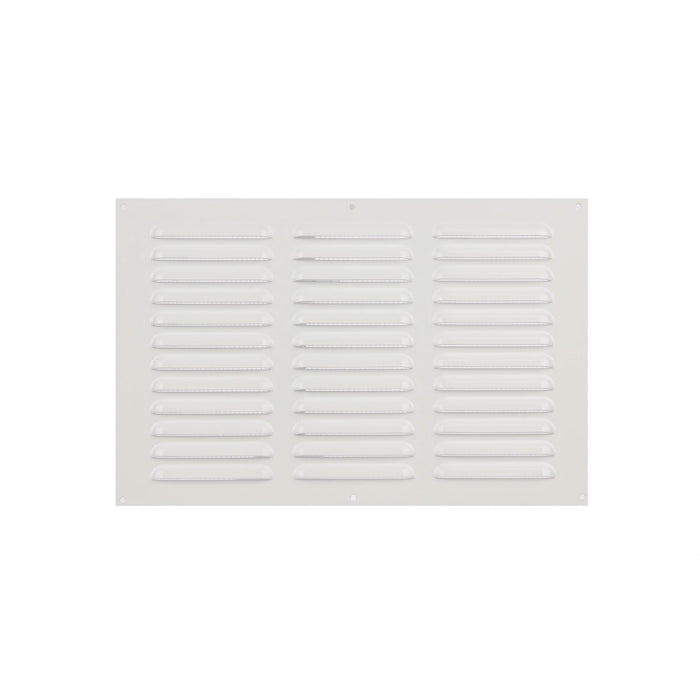 Grila ventilatie, cu plasa, metal, 30.5 x 20 cm, alba WALTI