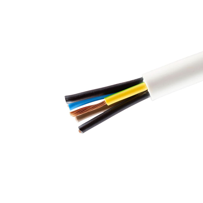 Cablu electric MYYM, 5 x 0.75 mm², 100 m, alb WALTI