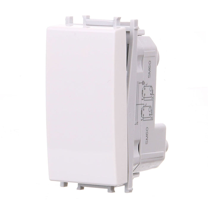 Intrerupator cap scara simplu Tem Modul, modular, IP20, alb WALTI