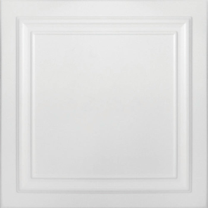 Tavan fals decorativ Clasic 24, polistiren extrudat, 5 mm, 50 x 50 cm, alb WALTI