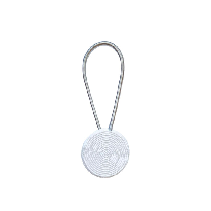 Magnet perdea Zephyr, model rotund, alb WALTI
