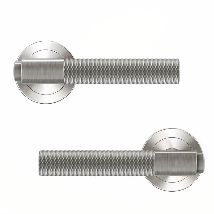 Maner tip rozeta pentru usa interior, Axel, aluminiu, argintiu WALTI