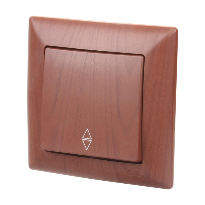 Intrerupator cap scara simplu Gunsan Visage, clasic, IP20, wenge WALTI