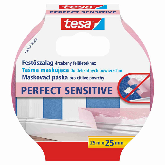 Banda de mascare suprafete delicate Tesa, 25 mm x 25 m WALTI