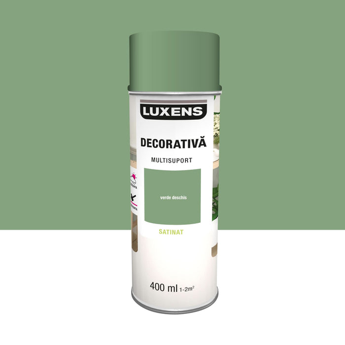Vopsea spray Luxens, decorativa, verde deschis, satinat, 400 ml WALTI