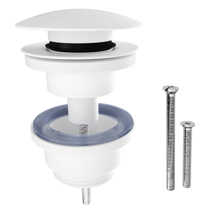 Ventil click clack Equation, pentru lavoar, alb, Ø 66 mm WALTI