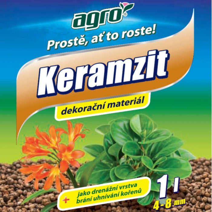 Ingrasamant plante de interior Agro Keramzit, tip granule de argila 4-8 mm, pentru primavara/toamna,1 L WALTI
