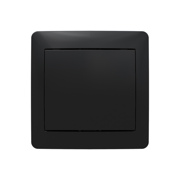 Intrerupator cap scara simplu Lexman Lika, clasic, IP20, negru WALTI