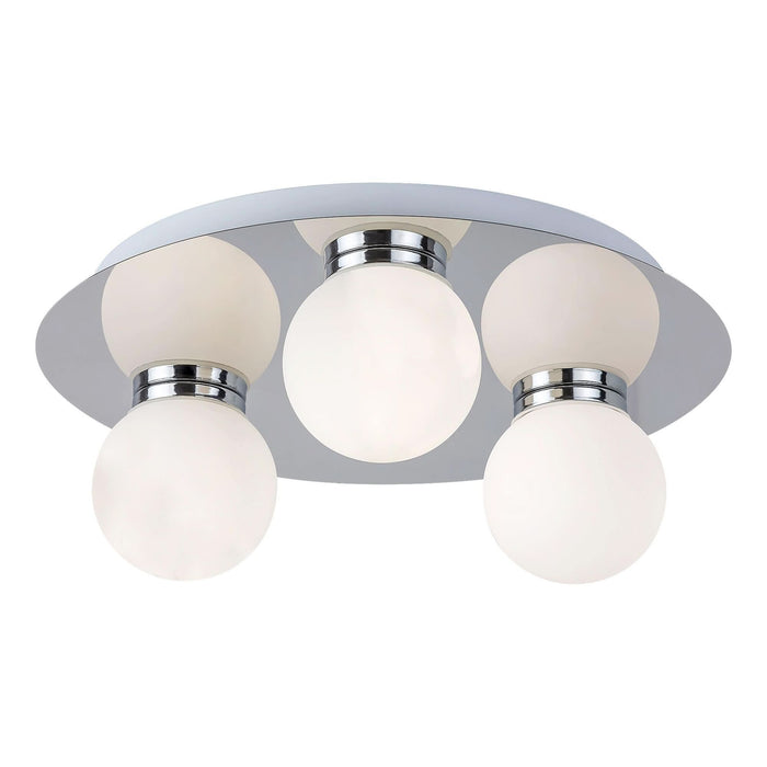 Plafoniera pentru baie Becca, 3 x G9, 28 W, IP44, crom, rotund WALTI