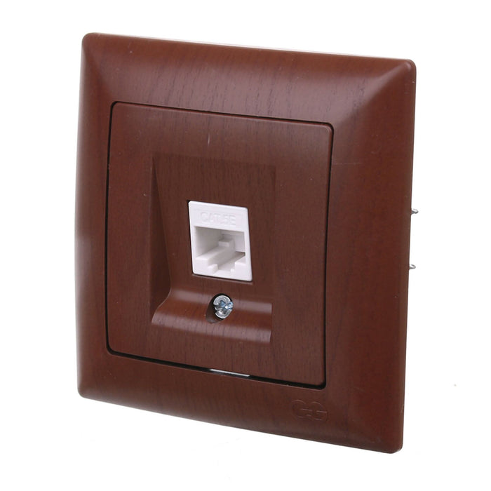 Priza date (RJ45) Gunsan Visage, clasica, IP20, wenge WALTI
