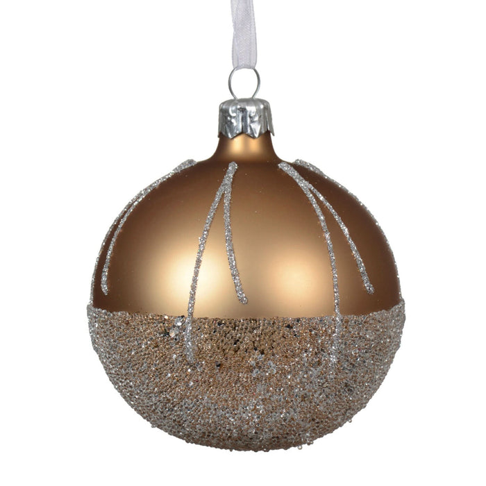 Glob auriu cu glitter 8 cm WALTI