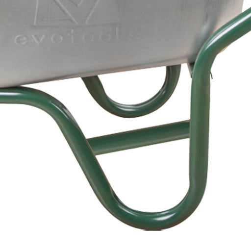 Roaba profesionala Evotools, cuva din otel zincat, ergonomica, argintiu/verde, 85L - WALTI WALTI