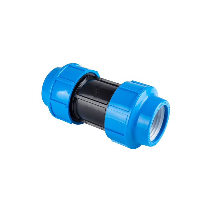 Mufa compresiune pentru teava PEID, Ø 20 mm, negru/albastru WALTI