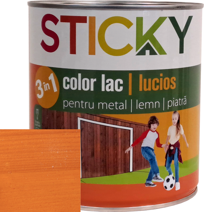 Lac protector lemn Sticky, alchidic, lucios, pin, 0.75 L WALTI