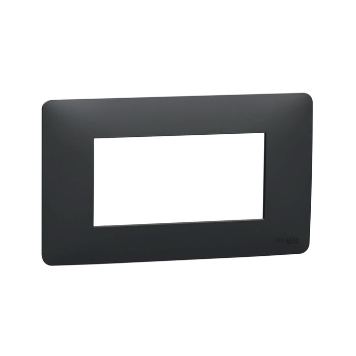 Rama decorativa pentru 4 module Schneider Unica Studio, IP 20, antracit WALTI