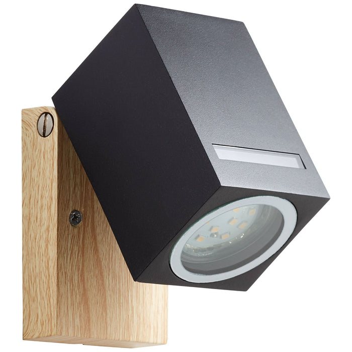 Aplica exterior Galeni, 1 x G9, 20 W, IP44, negru WALTI