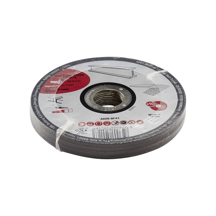 Disc taiere, pentru otel/metal, Ø 115 x 1 mm (set 10 buc) WALTI