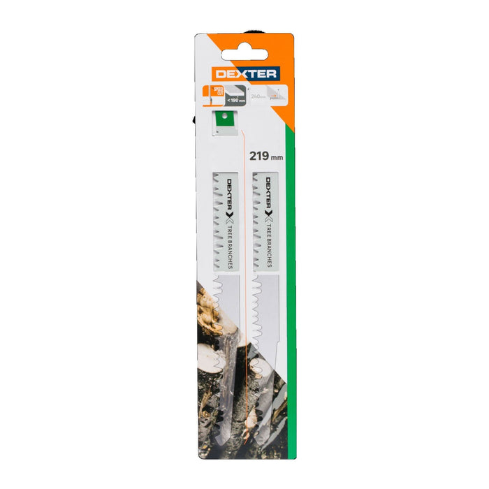 Panze fierastrau sabie, Dexter, pentru crengi, taiere max 190 mm (set 2 buc) WALTI