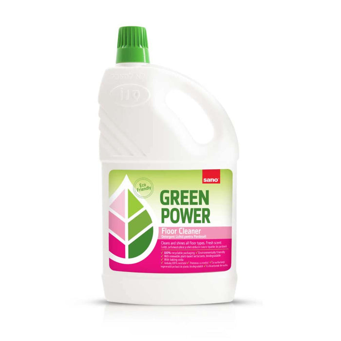 Detergent eco-friendly pentru curatare pardoseli, Sano Green Power, 2 L, parfum citrice WALTI