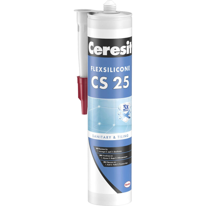 Silicon sanitar Ceresit CS25, pentru baie si bucatarie, graphite, 280 ml WALTI