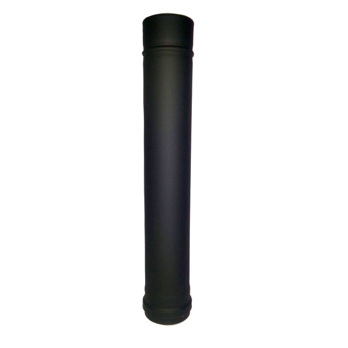 Tub rigid, inox, simplu perete, grosime 0.5 mm, Ø 80 mm, L 0.5 m, negru WALTI