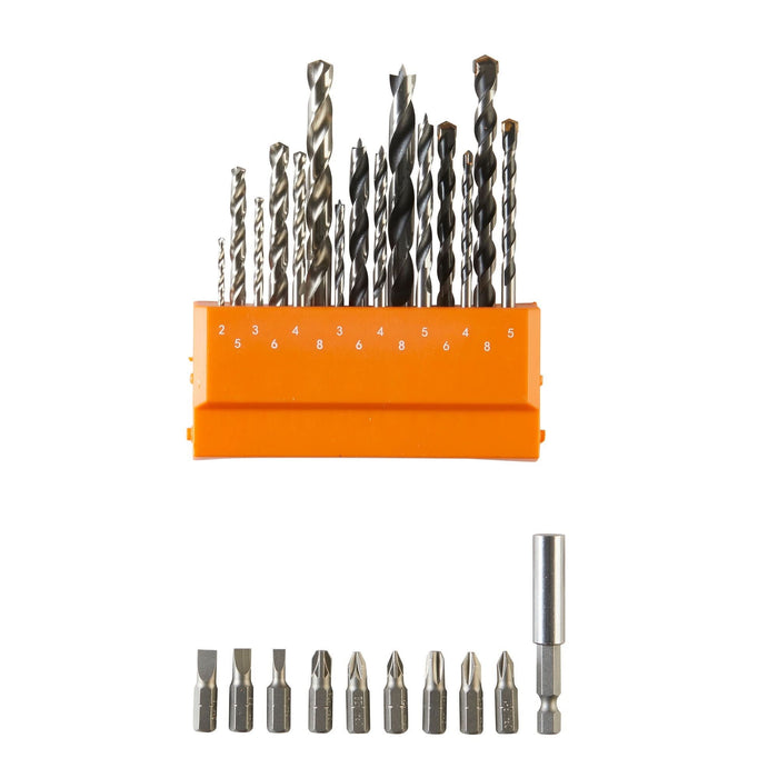 Set 25 burghie si biti lemn, metal, zidarie Dexter WALTI