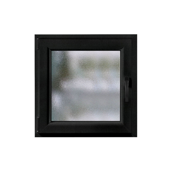 Fereastra PVC termopan, 5 camere, 56 x 56 cm, deschidere dubla, stanga, gri antracit WALTI