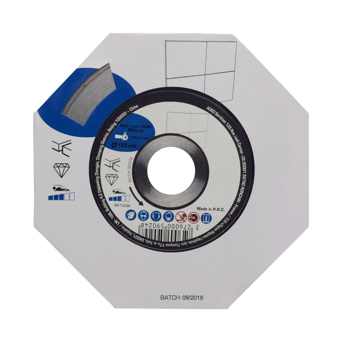 Disc diamantat, pentru ceramica, Ø 125 mm WALTI
