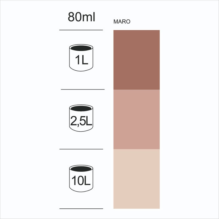 Pigment Luxens maro 23, 80 ml, interior/exterior WALTI