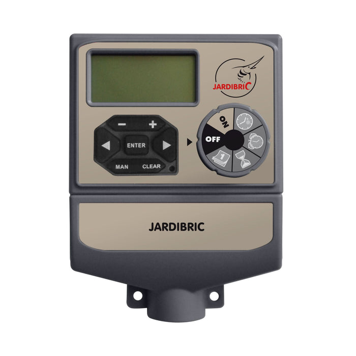 Temporizator irigatii Jardibric, 2 programe, 1 - 6 surse, 9V, 720 - 1040 l/h, max 8 bar, alimentare pe baterie WALTI