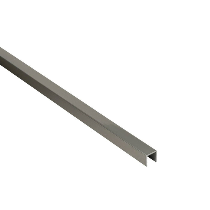 Profil U aluminiu anodizat periat, 10 x 10 x 1 mm, L = 1 m, nichel WALTI